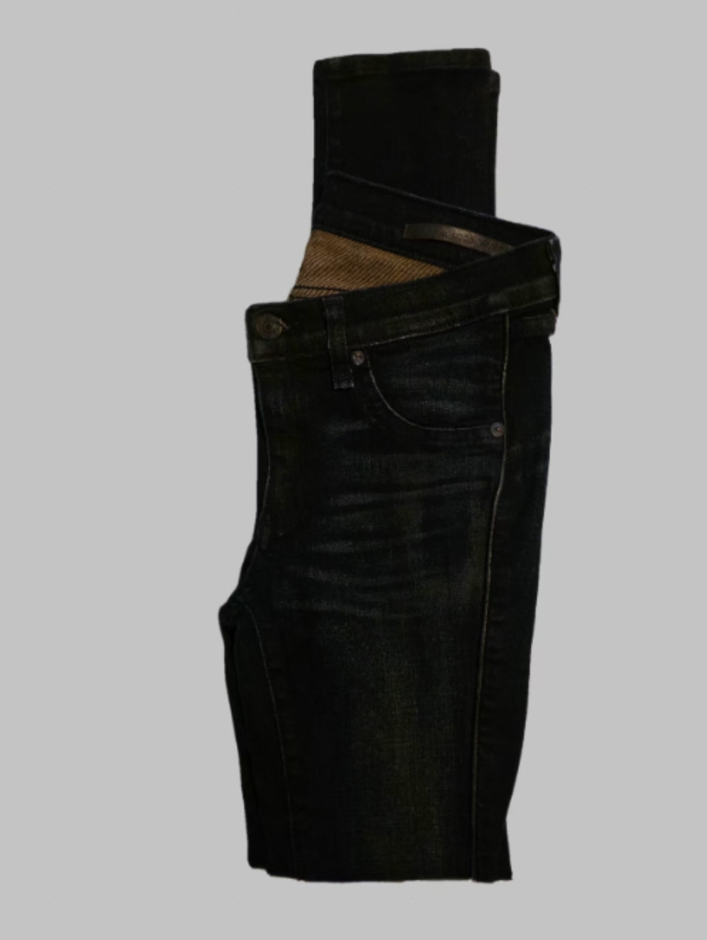 Rag & Bone W1553K590 Wakefield Whiskered Dark Wash Denim Jeans - Picture 7 of 9